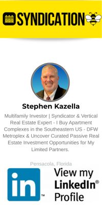LinkedIn of Multifamily Investor Steve Kazella